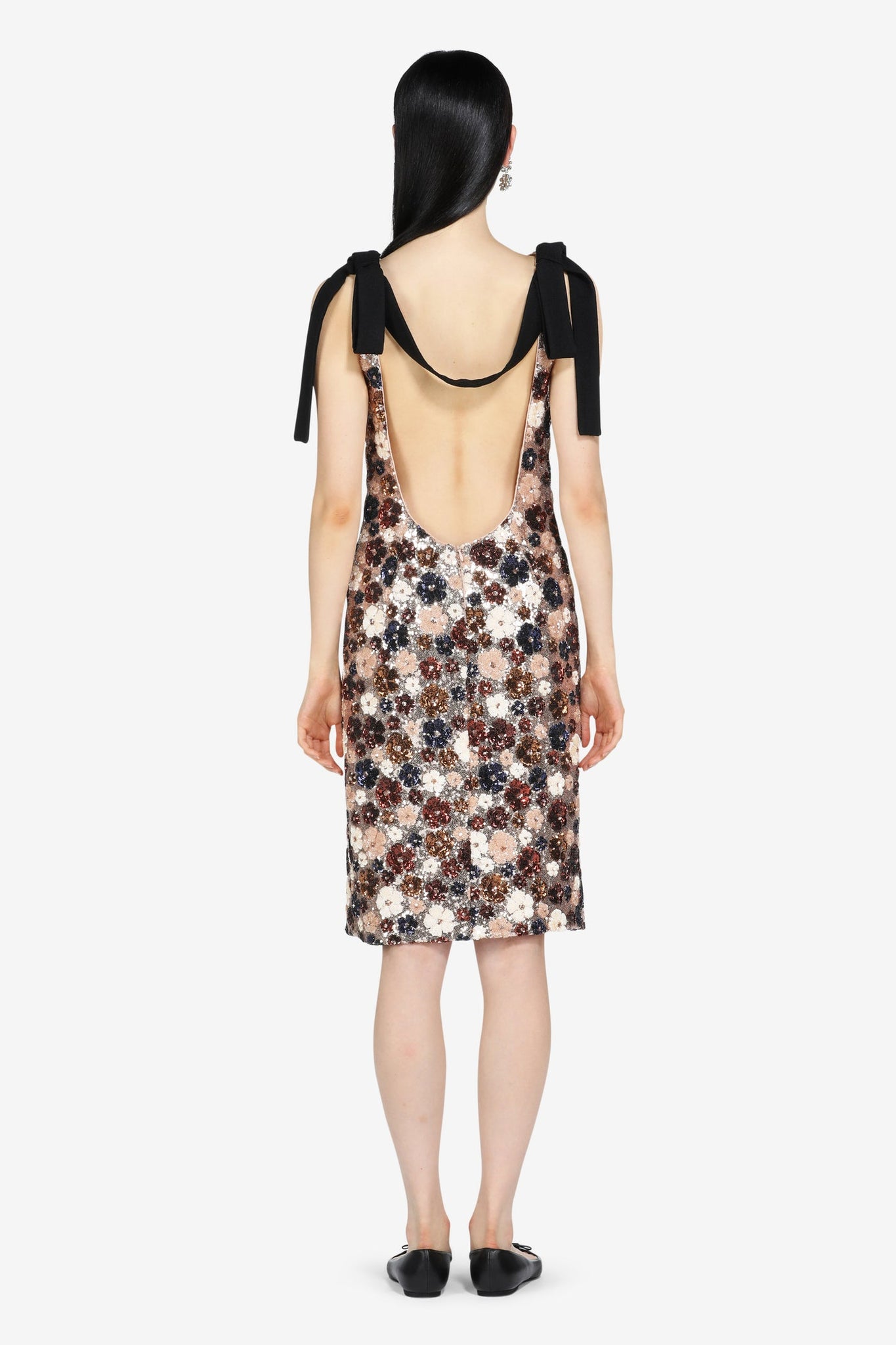 Abito midi con paillettes