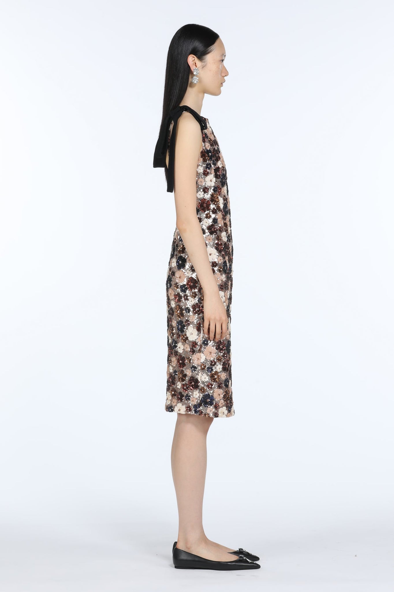 Abito midi con paillettes