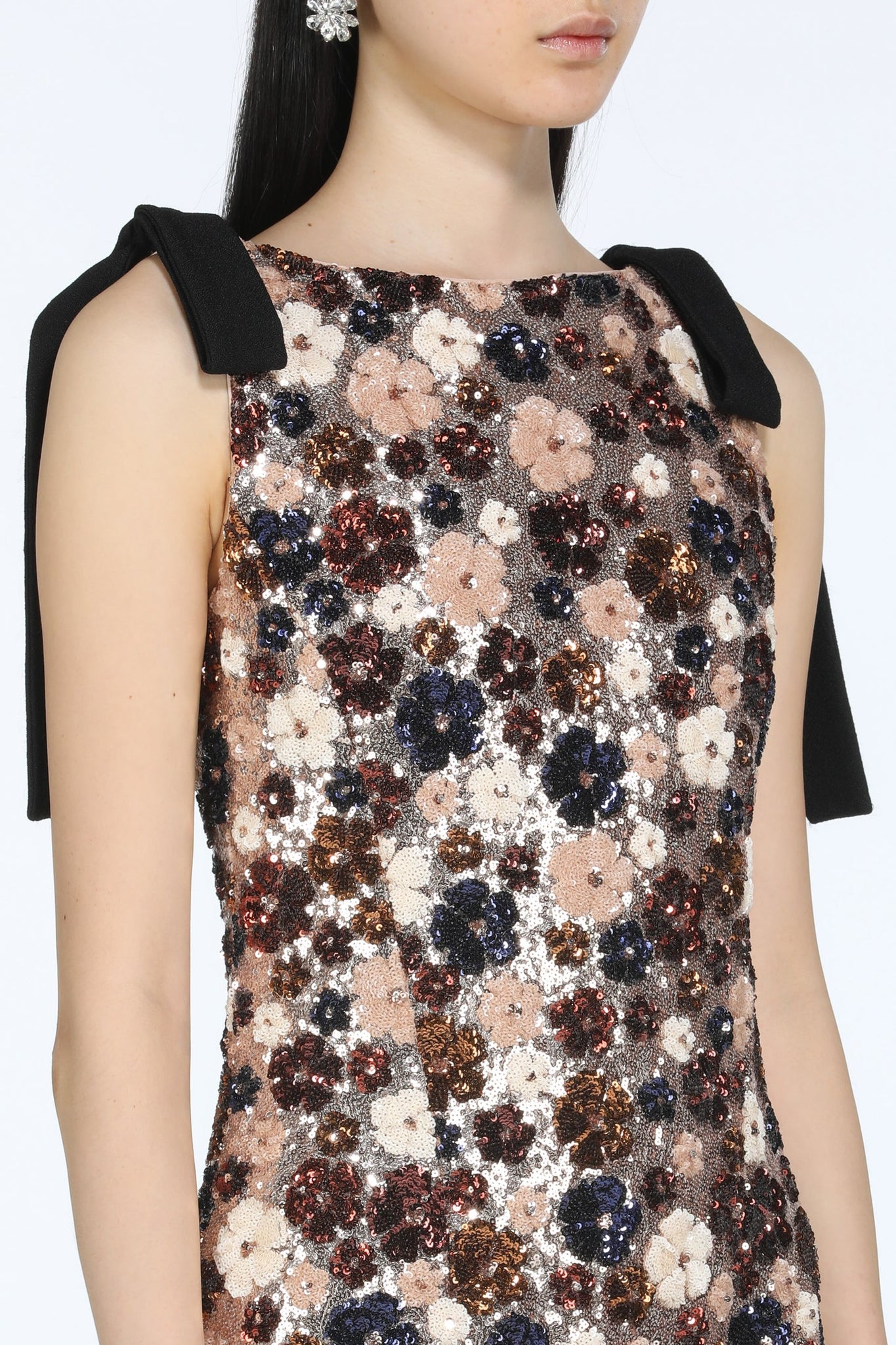 Abito midi con paillettes