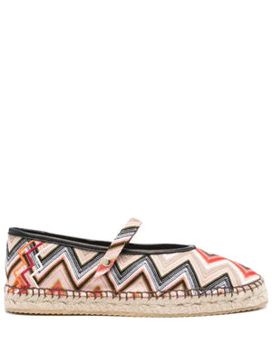 Espadrilles con motivo chevron
