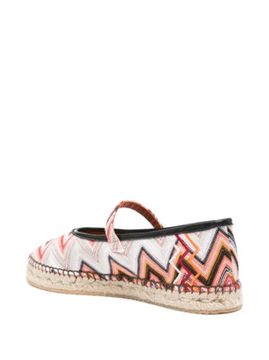 Espadrilles con motivo chevron