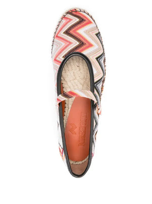Espadrilles con motivo chevron