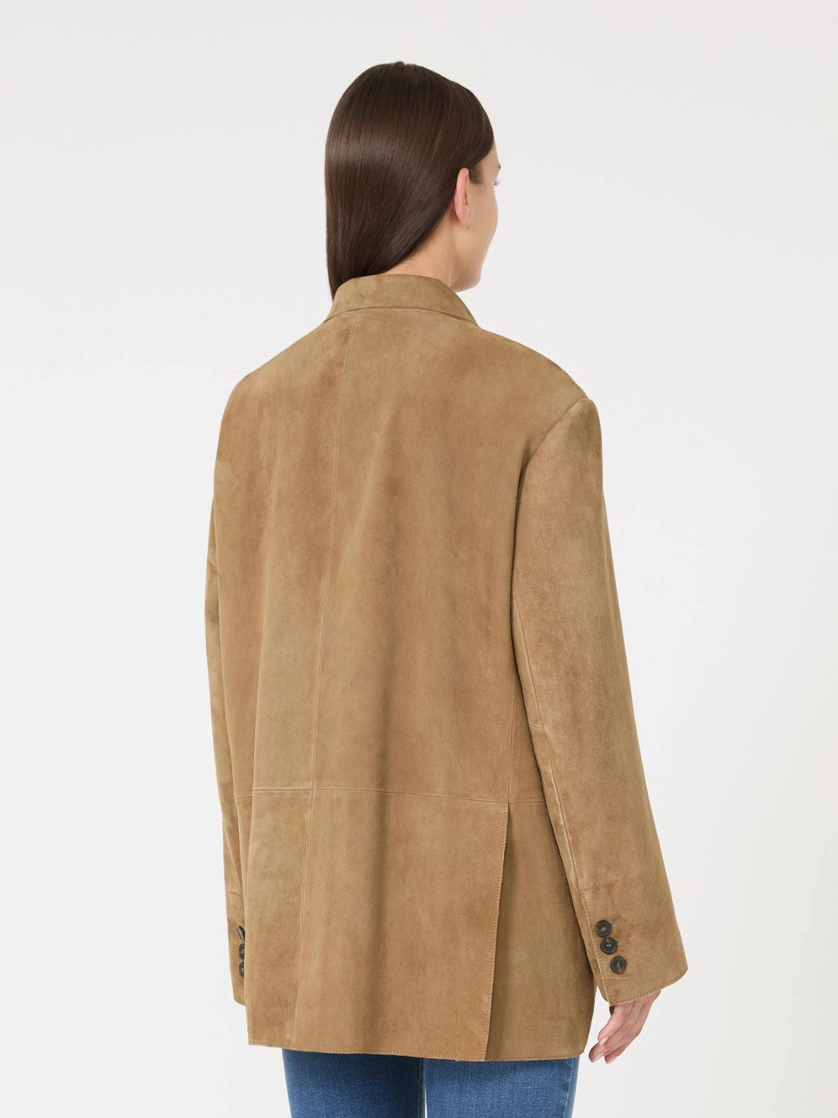 Blazer over in suede color deserto
