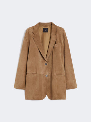 Blazer over in suede color deserto