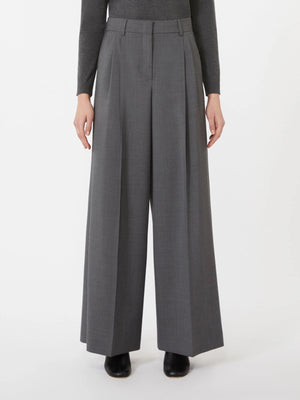 Pantalone in lana grigio medio