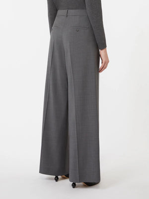Pantalone in lana grigio medio