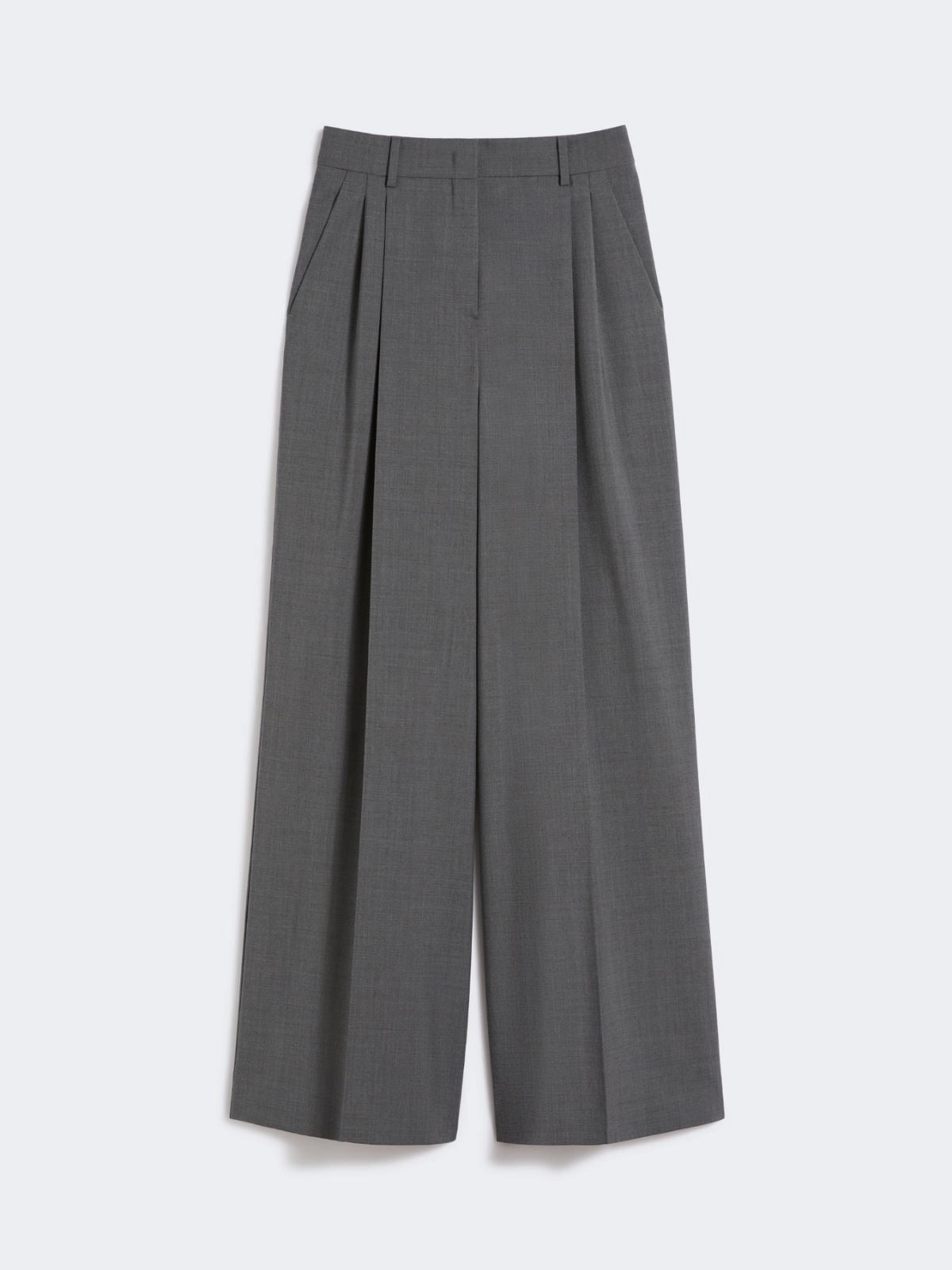 Pantalone in lana grigio medio