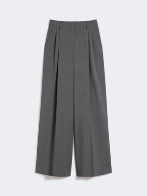 Pantalone in lana grigio medio