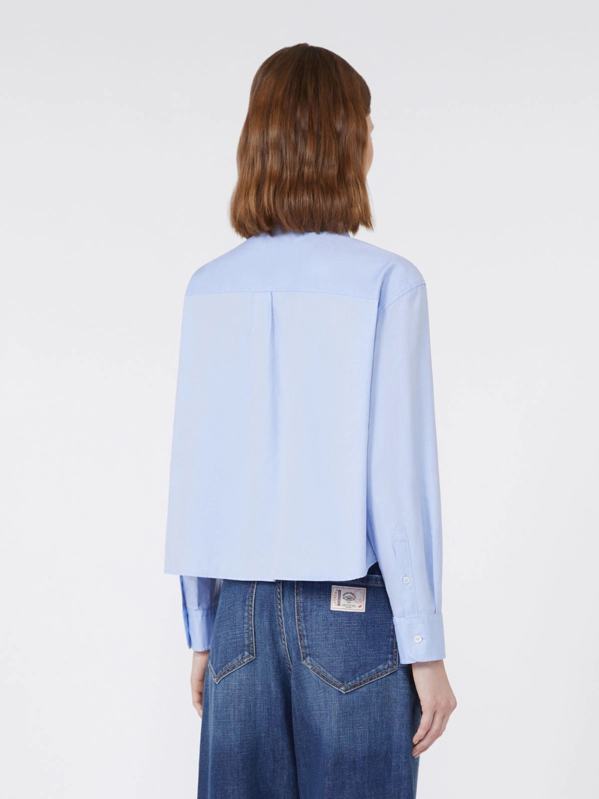Camicia in Oxford di cotone azzurra
