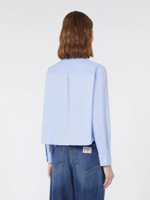 Camicia in Oxford di cotone azzurra