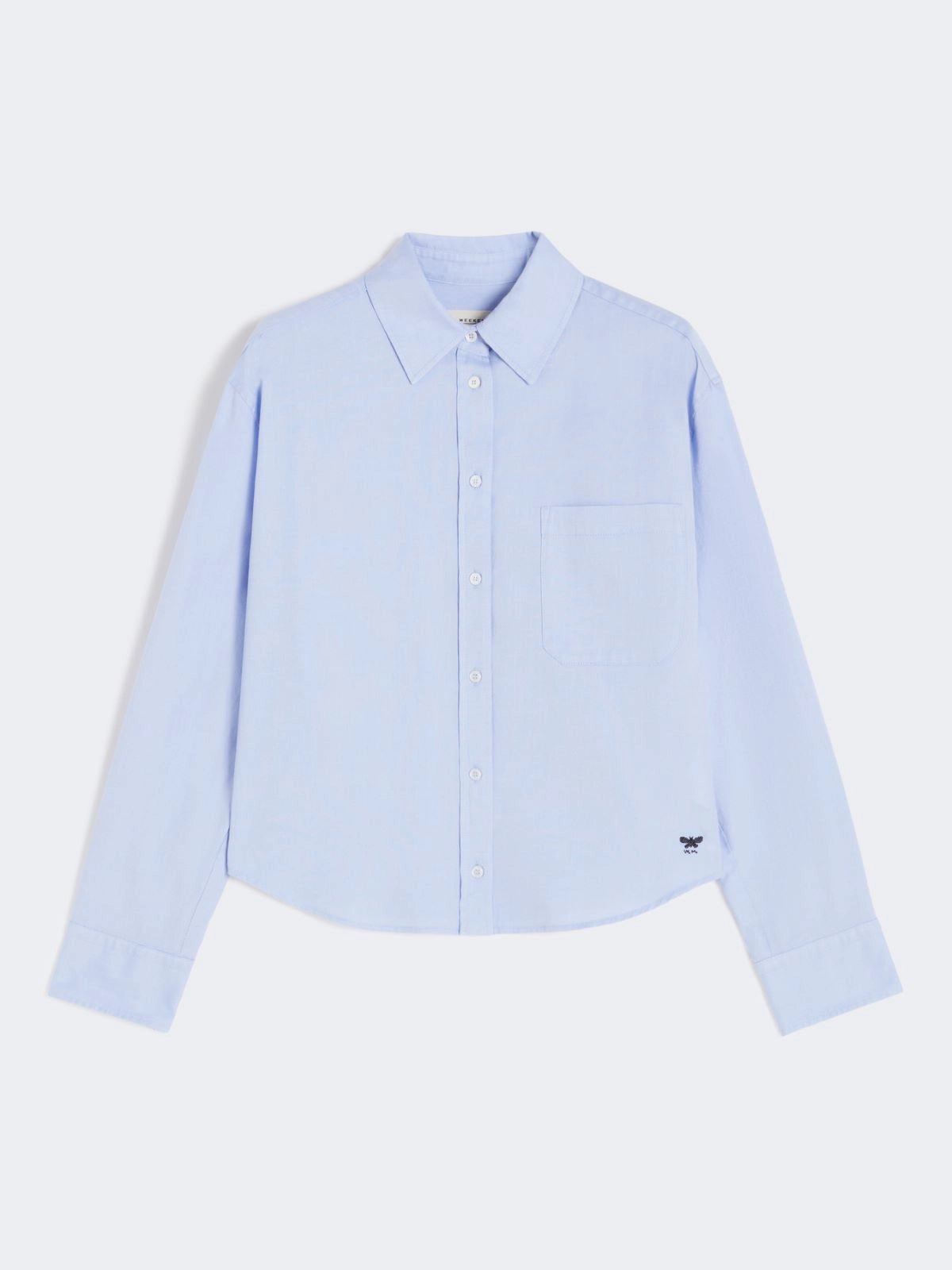 Camicia in Oxford di cotone azzurra