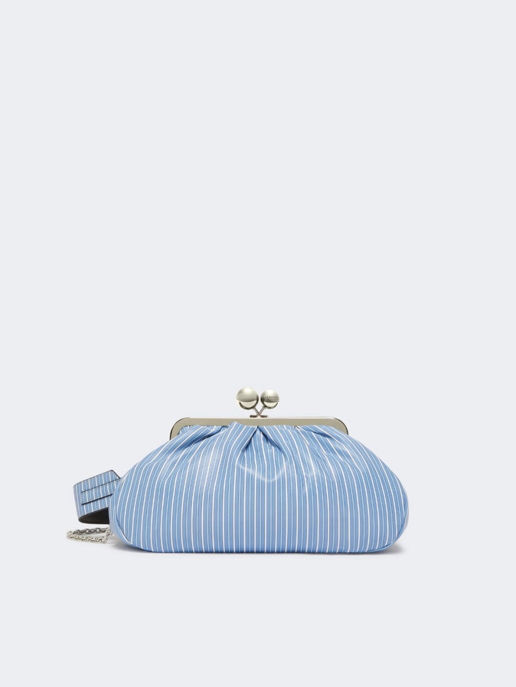 Pasticcino bag medium in nappa stampata azzurro