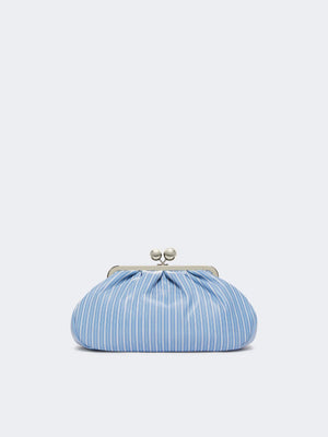 Pasticcino bag medium in nappa stampata azzurro