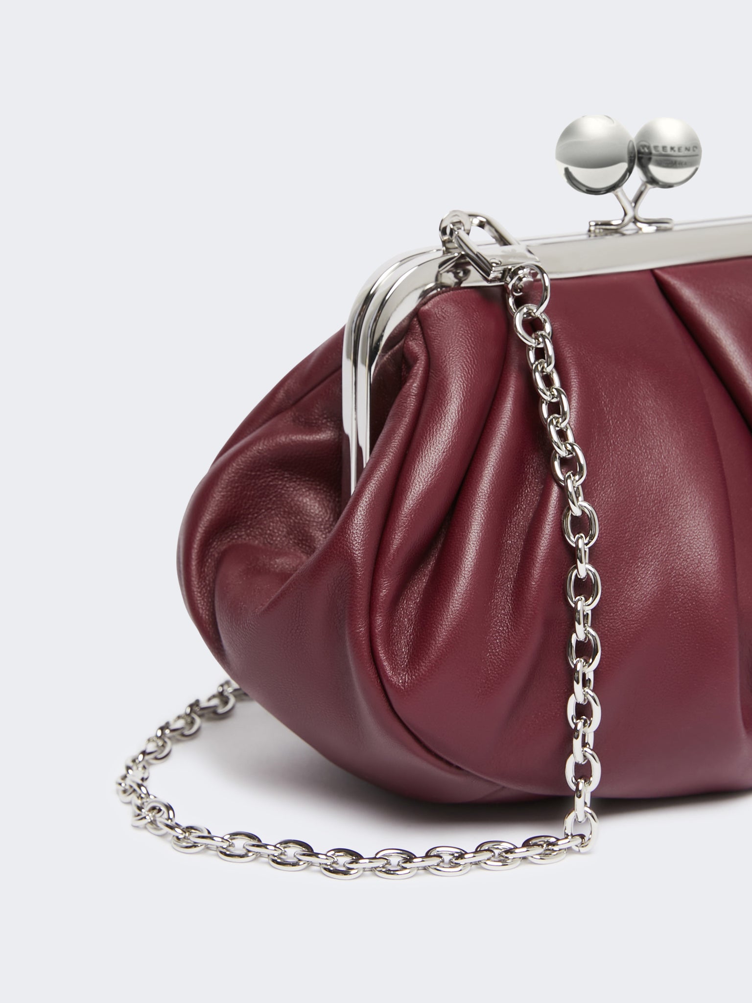 Pasticcino bag small in montone bordeaux