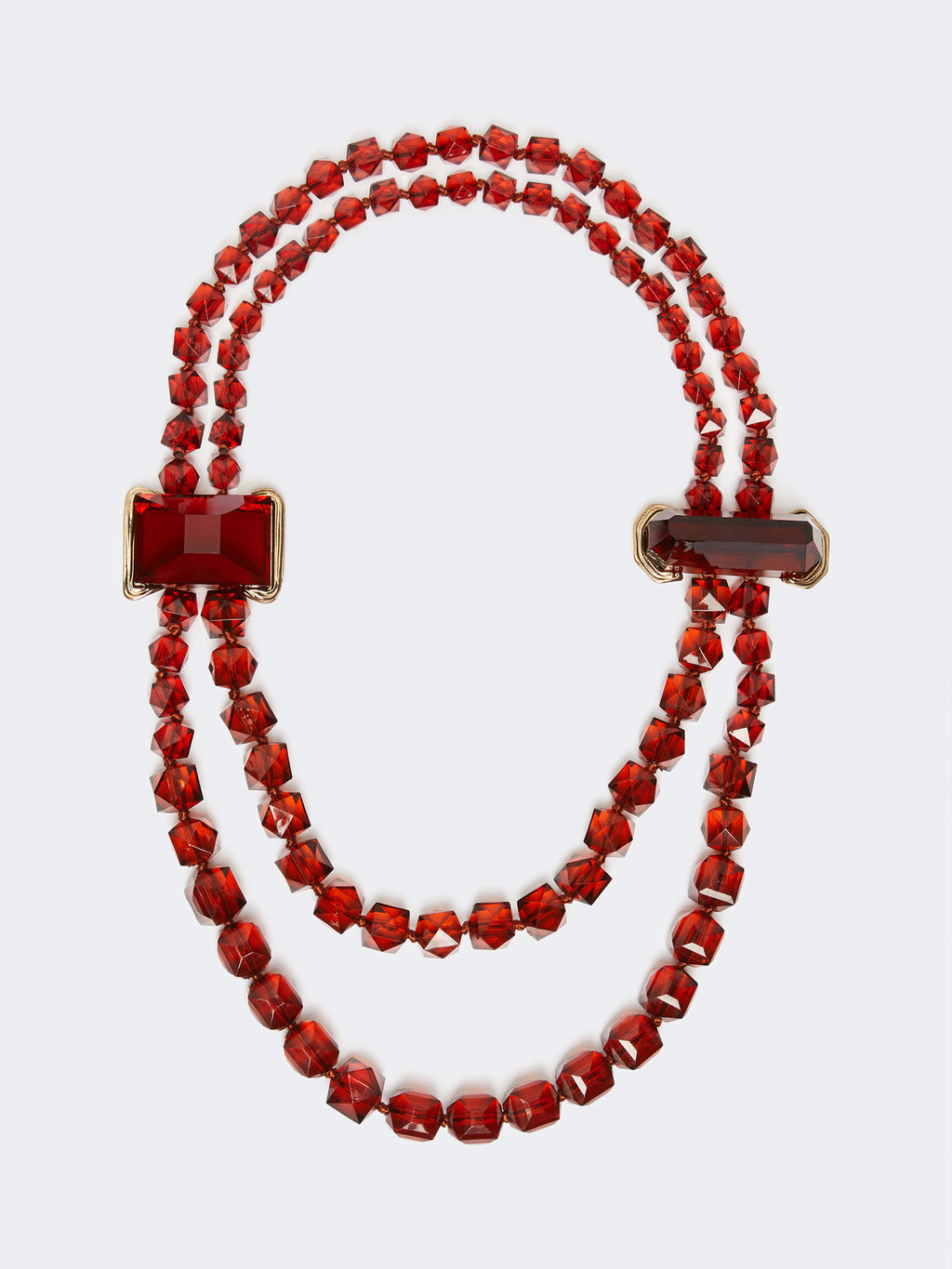 Collana in resina con pietre