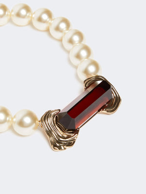 Collana girocollo con perle