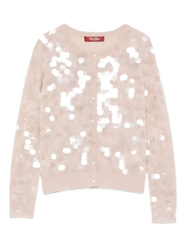 Cardigan con paillettes