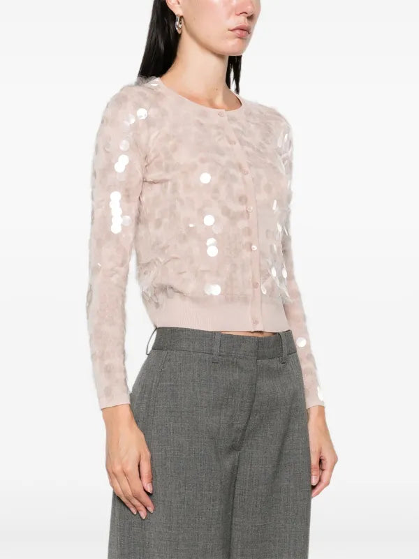 Cardigan con paillettes