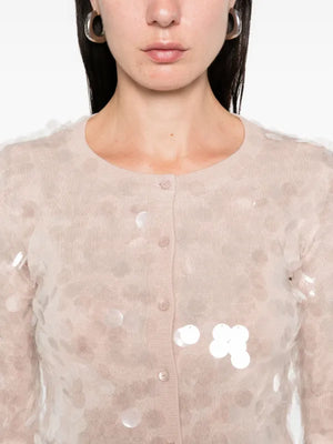 Cardigan con paillettes