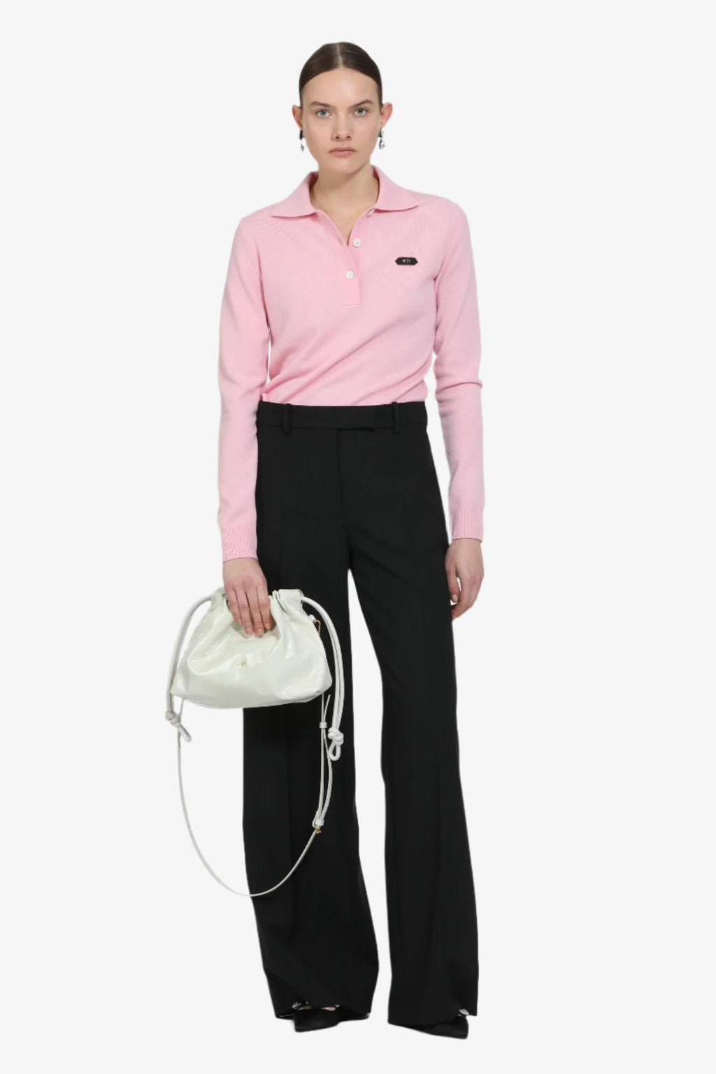 Pantalone palazzo gessato