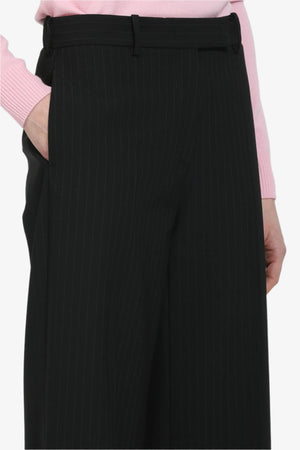 Pantalone palazzo gessato