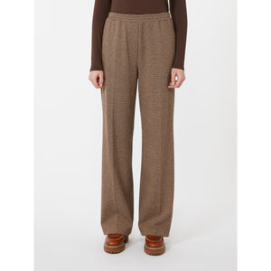 Pantalone in jersey tinto filo cioccolato