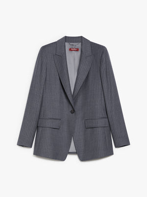 Blazer in flanella di lana