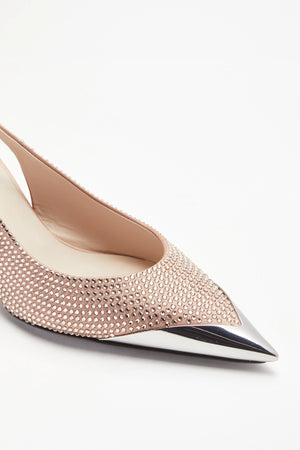 Slingback con cristalli