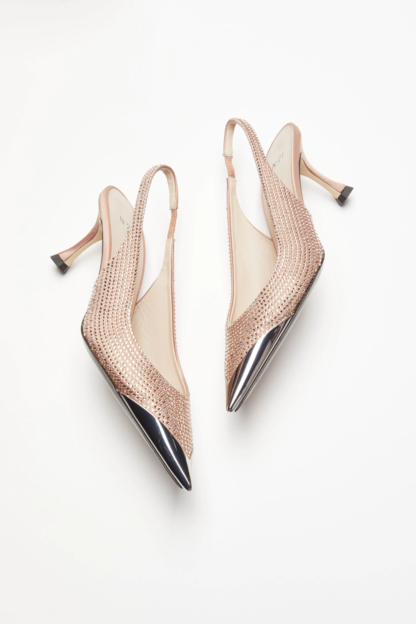 Slingback con cristalli